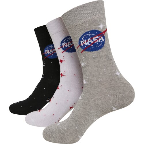 Mister Tee NASA Insignia Socks 3-Pack black/grey/white 47-50