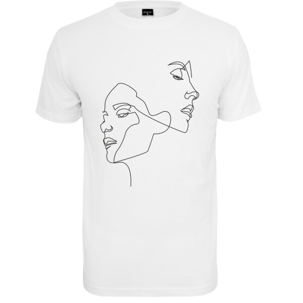 Mister Tee Ladies One Line Tee white L