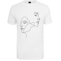 Mister Tee Ladies One Line Tee white L