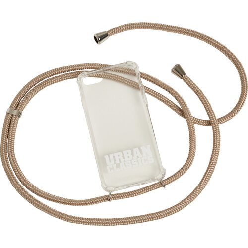 Urban Classics I Phone 8 Handy Necklace transparent/ beige