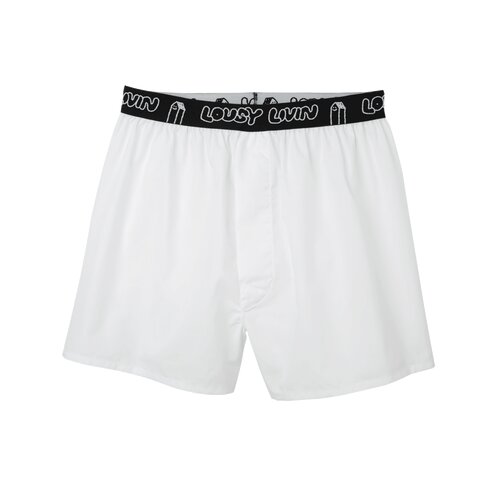 Lousy Livin Boxer Briefs 2 Pack Black/White S