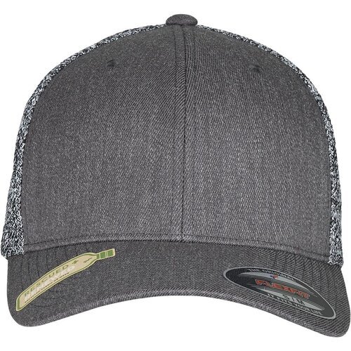 Flexfit Trucker cap Melange Mesh black/greymelange S/M