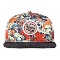 Djinns 6P Snapback Cap Koi Linen  Black