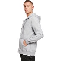 Build your Brand Heavy Zip Hoody heather grey 5XL