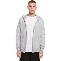 Build your Brand Heavy Zip Hoody heather grey 5XL