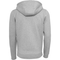 Build your Brand Heavy Zip Hoody heather grey 5XL