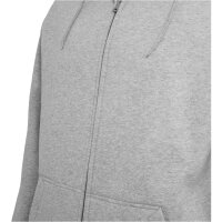 Build your Brand Heavy Zip Hoody heather grey 5XL