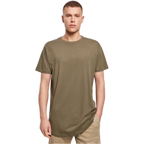 Build your Brand Shaped Long Tee olive XXL
