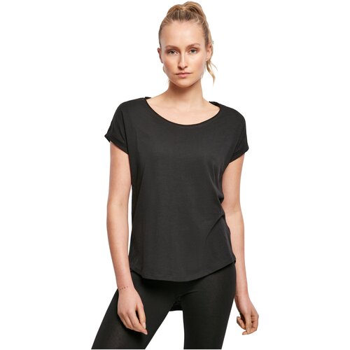 Build your Brand Ladies Long Slub Tee black 4XL