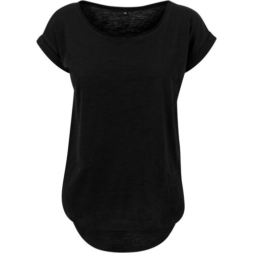 Build your Brand Ladies Long Slub Tee black 4XL