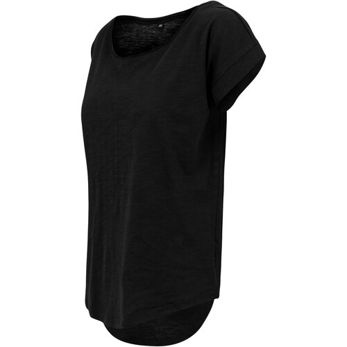 Build your Brand Ladies Long Slub Tee black 4XL