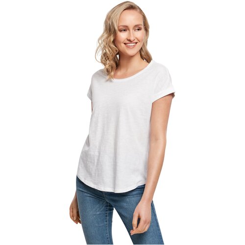 Build your Brand Ladies Long Slub Tee white XXL