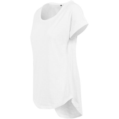 Build your Brand Ladies Long Slub Tee white XXL