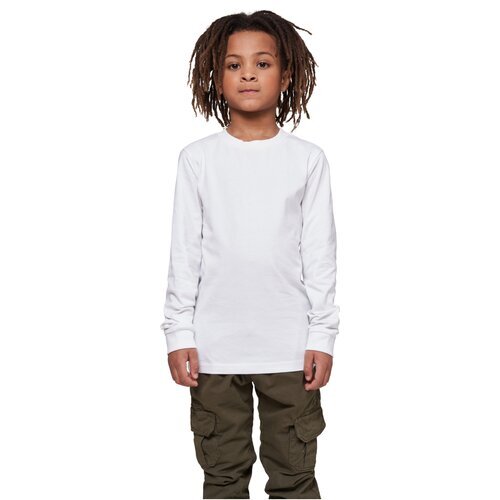 Build your Brand Kids Longsleeve white 110/116