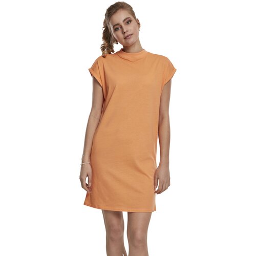 Urban Classics Ladies Turtle Extended Shoulder Dress papaya XS