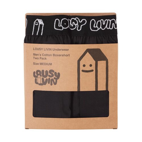 Lousy Livin Boxer Briefs 2 Pack Black XL