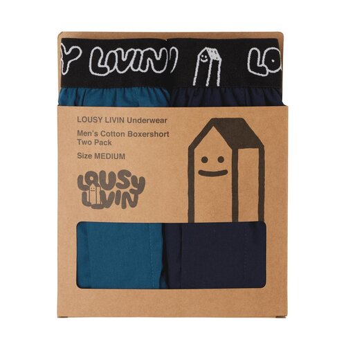 Lousy Livin Boxer Briefs 2 Pack Royal/Navy S