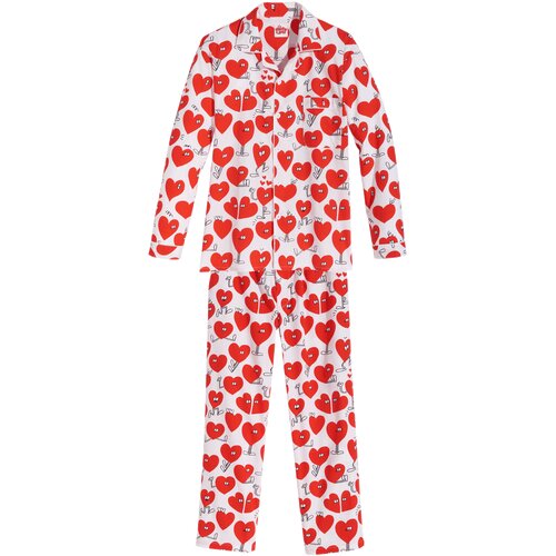 Lousy Livin Pyjama Valentines Pyjama Set White L