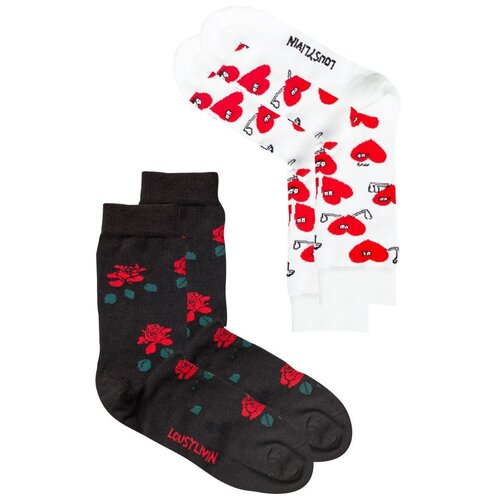 Lousy Livin Socks Rose & Valentines 2 Pack