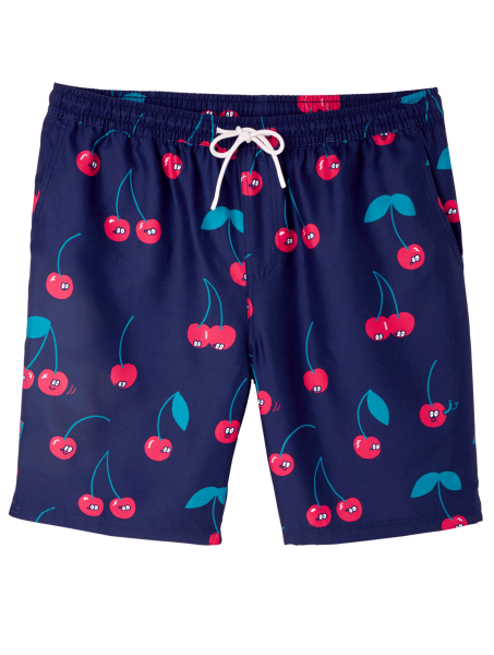 Lousy Livin Shorts "Cherries Beach Shorts" Cherrie Blue S