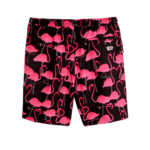 Lousy Livin Shorts Flamingos Beach Shorts Black M