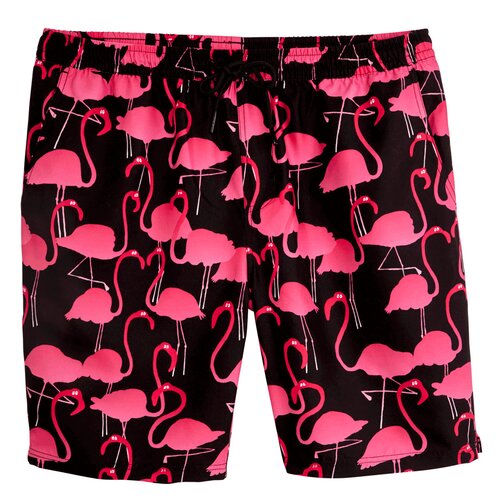 Lousy Livin Shorts Flamingos Beach Shorts Black M