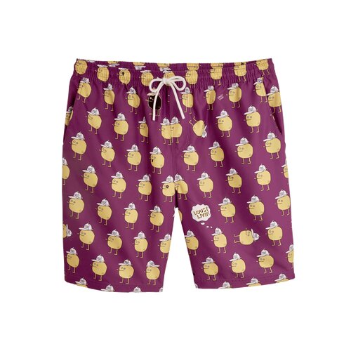 Lousy Livin Shorts Zitrone Beach Shorts Purple S