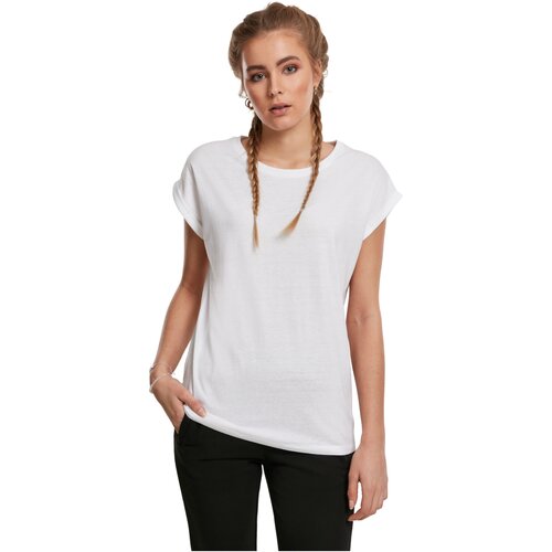 Urban Classics Ladies Extended Shoulder Tee 2-Pack black/white 5XL