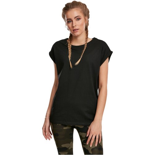 Urban Classics Ladies Extended Shoulder Tee 2-Pack black/white L