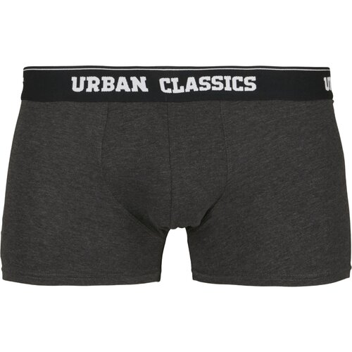 Urban Classics Men Boxer Shorts Double Pack black/charcoal 6XL