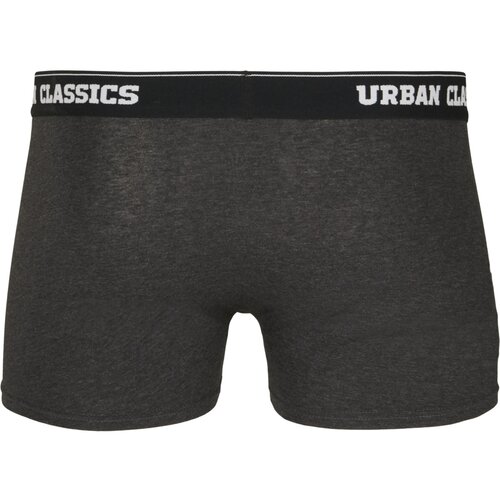 Urban Classics Men Boxer Shorts Double Pack black/charcoal 6XL