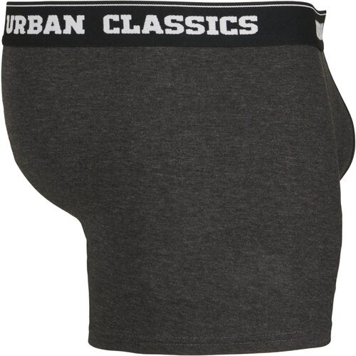 Urban Classics Men Boxer Shorts Double Pack black/charcoal 6XL