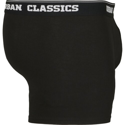 Urban Classics Men Boxer Shorts Double Pack black/charcoal 6XL