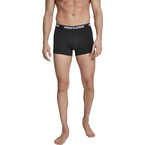 Urban Classics Men Boxer Shorts Double Pack black/charcoal 6XL