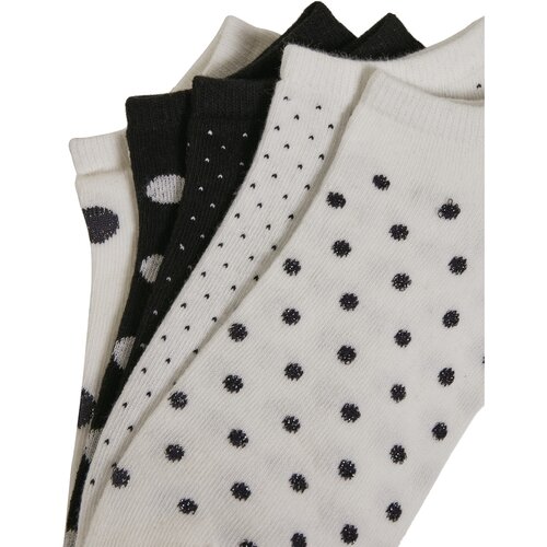 Urban Classics No Show Socks Dots 5-Pack white/black 35-38