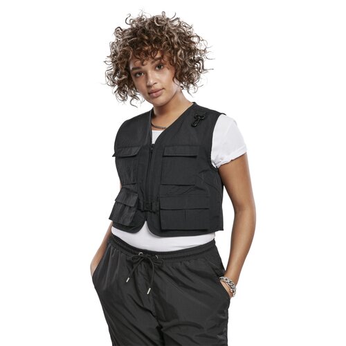 Urban Classics Ladies Short Tactical Vest black 3XL