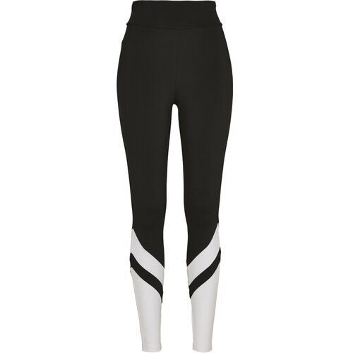 Urban Classics Ladies Arrow High Waist Leggings black/white 3XL