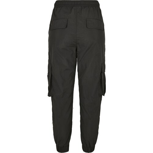 Urban Classics Ladies High Waist Crinkle Nylon Cargo Pants black 5XL