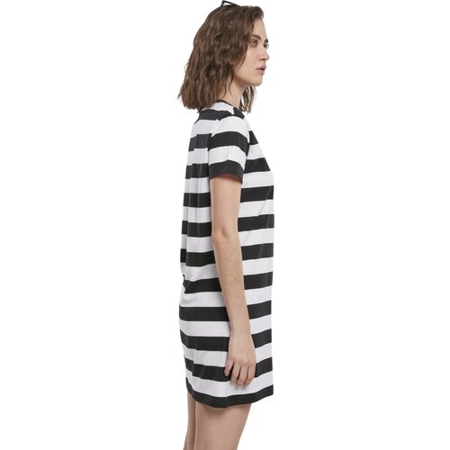 Urban Classics Ladies Stripe Boxy Tee Dress black/white L