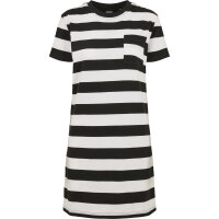 Urban Classics Ladies Stripe Boxy Tee Dress black/white S