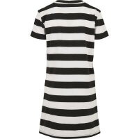 Urban Classics Ladies Stripe Boxy Tee Dress black/white S
