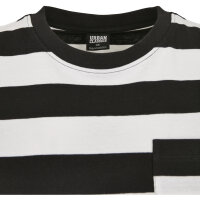 Urban Classics Ladies Stripe Boxy Tee Dress black/white S