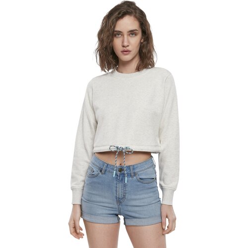 Urban Classics Ladies Oversized Cropped Crewneck lightgrey L