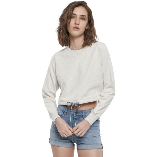 Urban Classics Ladies Oversized Cropped Crewneck lightgrey L