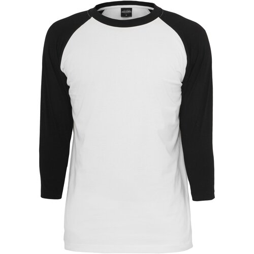 Urban Classics Contrast 3/4 Sleeve Raglan Tee wht/blk 3XL