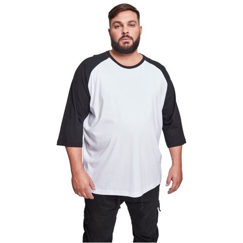 Urban Classics Contrast 3/4 Sleeve Raglan Tee wht/blk 3XL