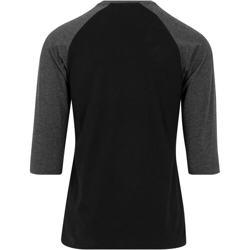 Urban Classics Contrast 3/4 Sleeve Raglan Tee blk/cha XXL