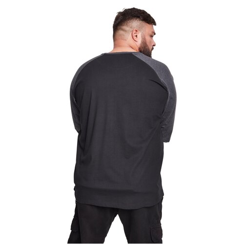 Urban Classics Contrast 3/4 Sleeve Raglan Tee blk/cha XXL