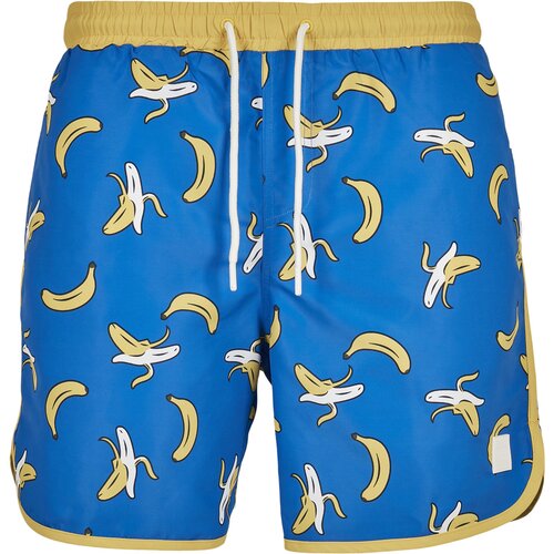 Urban Classics Pattern Retro Swim Shorts banana aop M