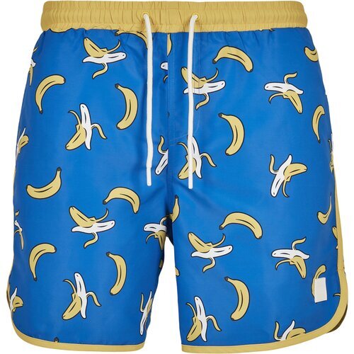 Urban Classics Pattern Retro Swim Shorts banana aop S